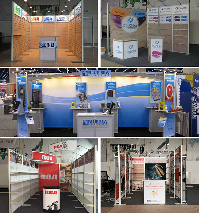modular exhibition booth application