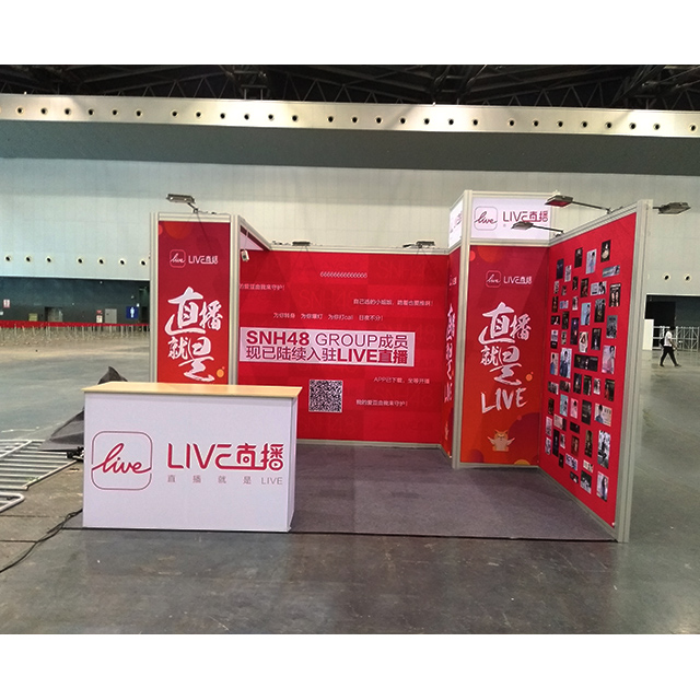  6x6 Aluminium Expo background modular stand For Trade Show | Best background for video calls