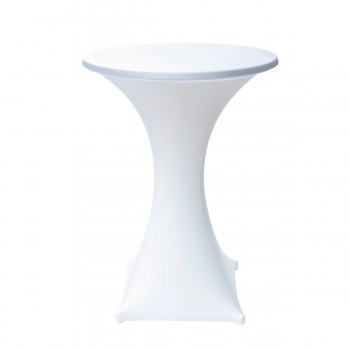 Portable Tension Fabric Cover White Standing Table