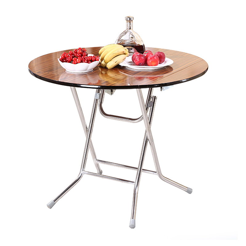 Trade Show Sqaure Round Plywood Foldable Table From China