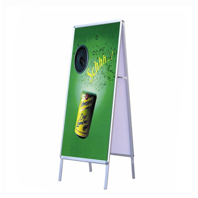 Double Sided Aluminium Poster Stand D-S003 for Supermarket