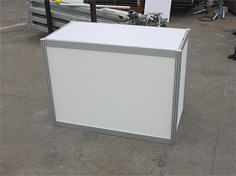 Exhibition Booth Use Aluminum Frame Reception Desk From China