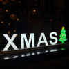'XMAS' Face-lit LED Letter Lights Sign for The shop | Bar Sign | Logo Sign Led Display