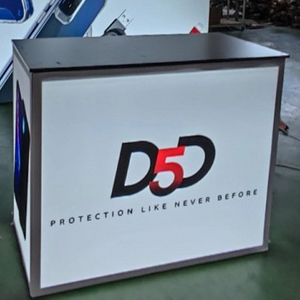 Trade Show Table 55"x26"x39" User Friendly Aluminium Backlit Display Lightbox Exhibition Counter