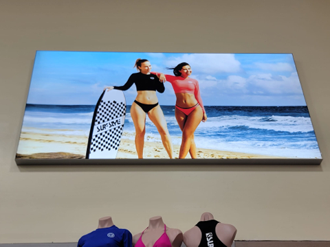 Easy Install and maintenance SEG Fabric Light Box for Brands Stores 