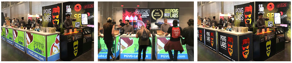 trade show backlit counters